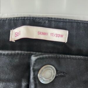 Kohl's Black Skinny Jeans Classic Denim